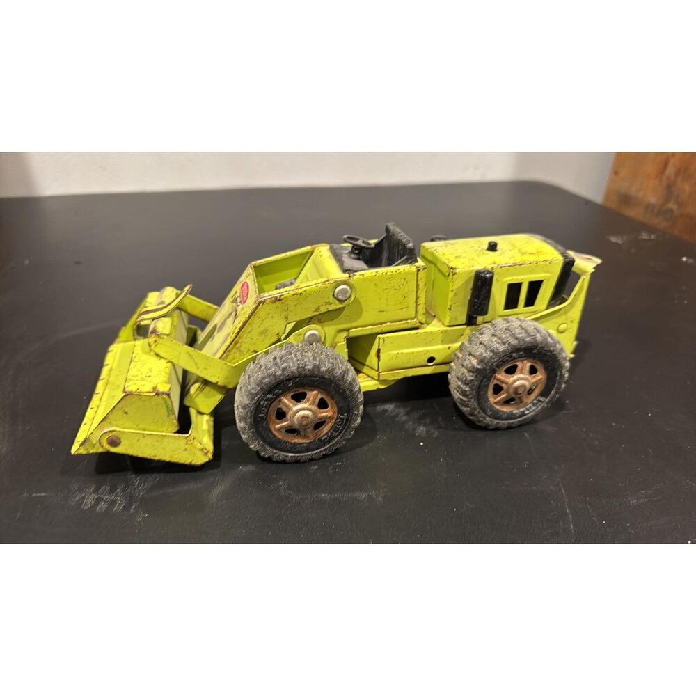 Vintage 1970's Tonka Pressed Steel Yellow Mini Trencher
